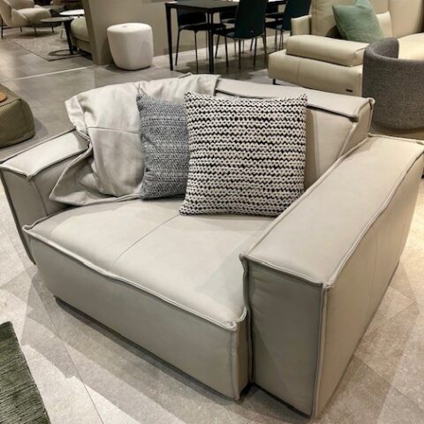HOM UPPER EAST LEATHER ARMCHAIR