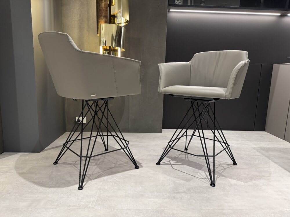 CATTELAN FLAMINIO SWIVEL BAR STOOLS (SET OF 2)