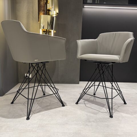 CATTELAN FLAMINIO SWIVEL BAR STOOLS (SET OF 2)