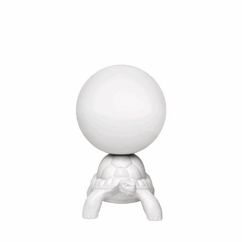 Turtle Carry Lamp White