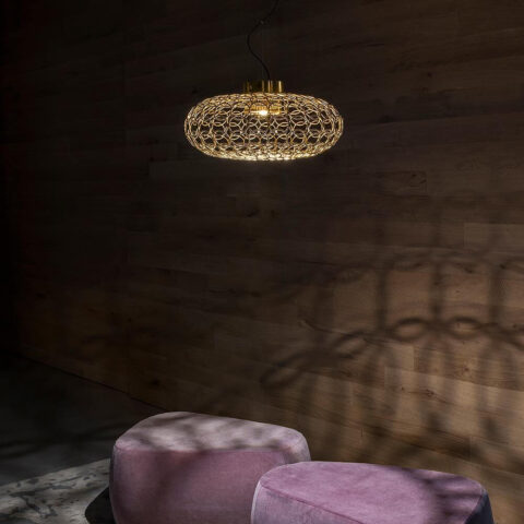 TERZANI GRA GOLD OVAL PENDANT