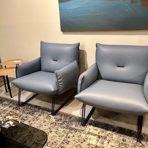 GAMMA MARGOT LEATHER ARMCHAIR